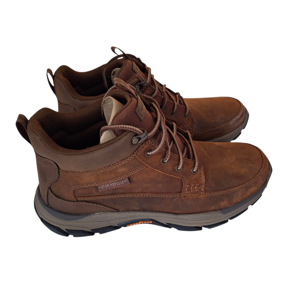 Skechers Men's Dark Brown Hiking Boots Size 9M (D width) BRAND NEW!